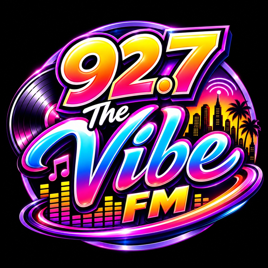92.7 The Vibe FM logo